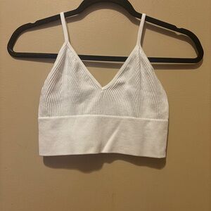 Love J White Ribbed Top